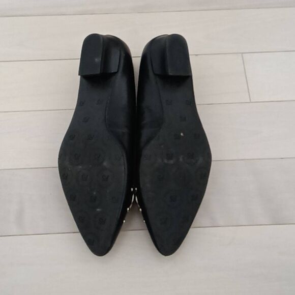 Franco Sarto Women's Rhinestone-Embellished Pointed Toe Ballet Flats Black 8.5M - Picture 3 of 7